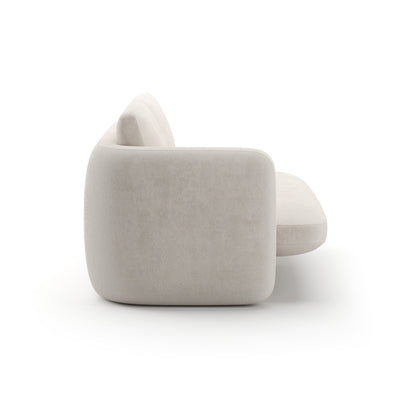 Overlap Laf Loveseat Ecru