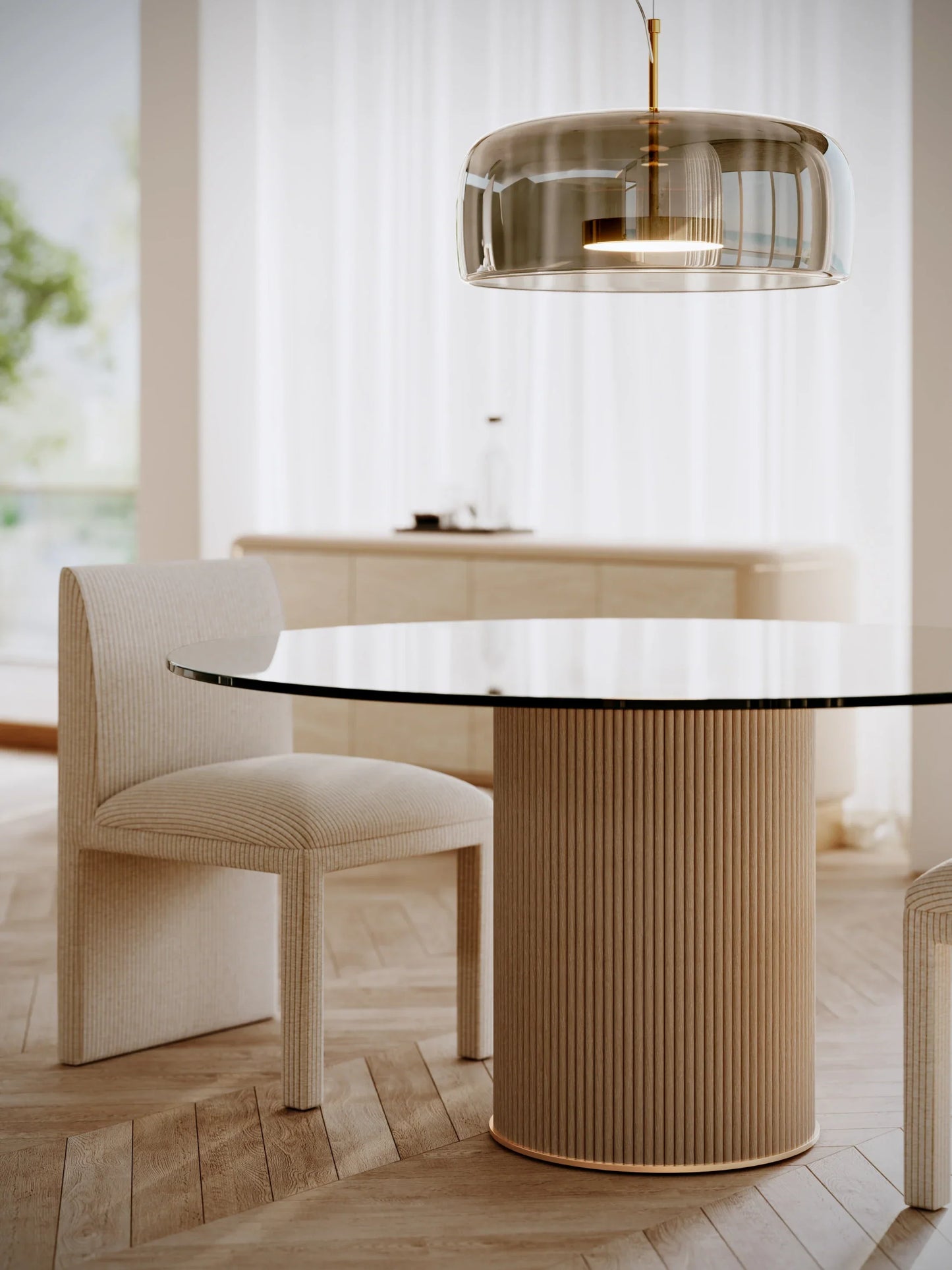 Precipice Uph Dining Chair Oatmeal