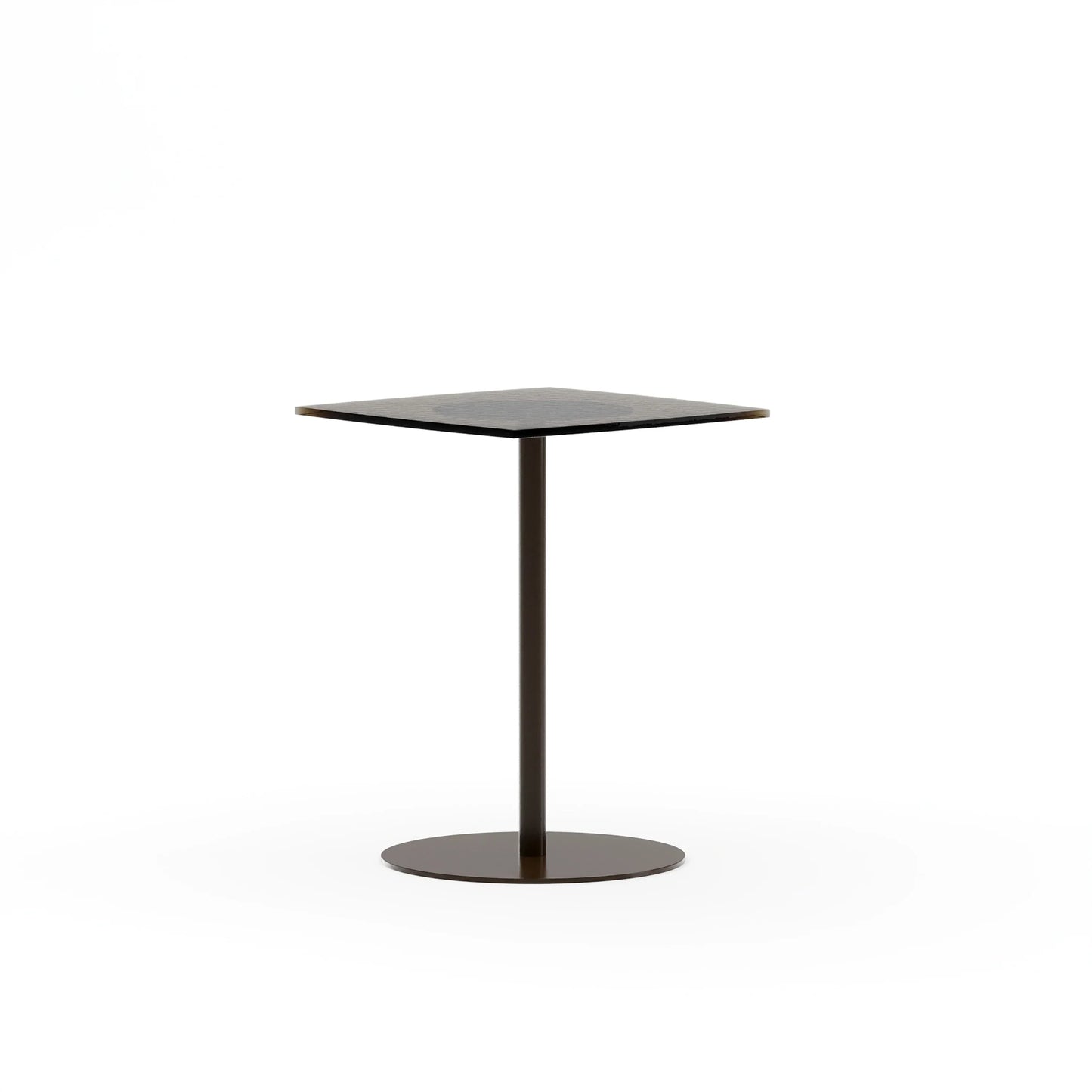 Resurface Bronze Glass Ped Side Table