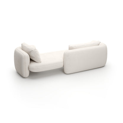 Overlap Bedroom Chaise Ecru