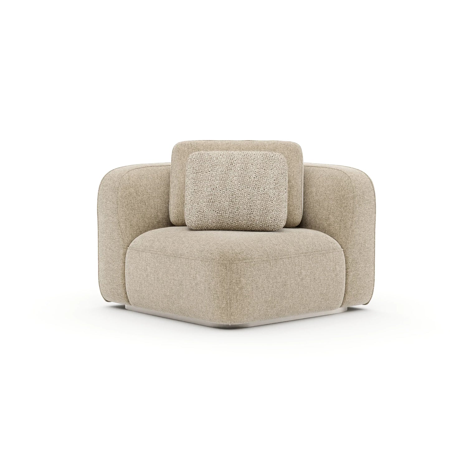 Sasso Corner Wedge - Oatmeal
