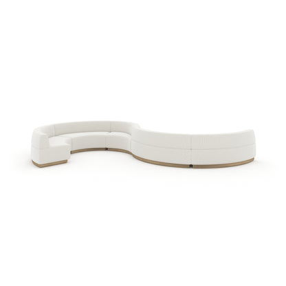 Crescent Armless Loveseat