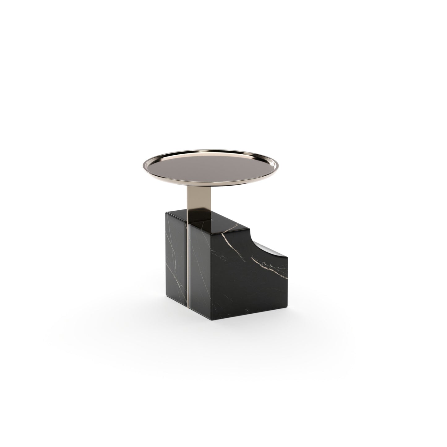 Overlap Sectional Accent Table Dark