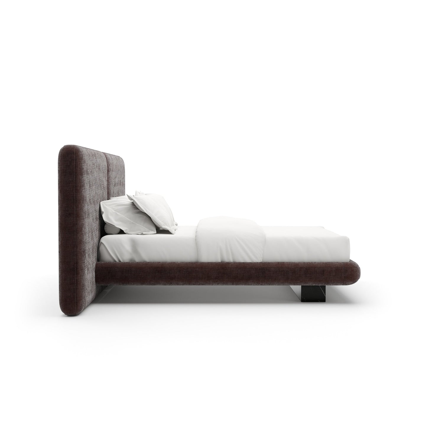 Overlap Uph 2 Pnl Qn Bed Dk Taupe
