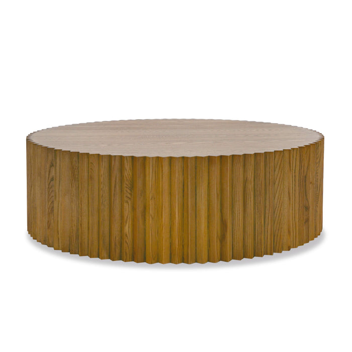 Espana - Modern Walnut Round Coffee Table