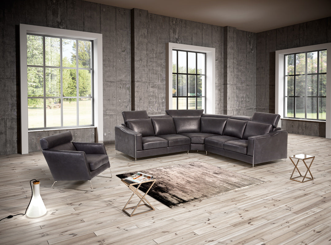 Emory - Modern Black Leather Chair