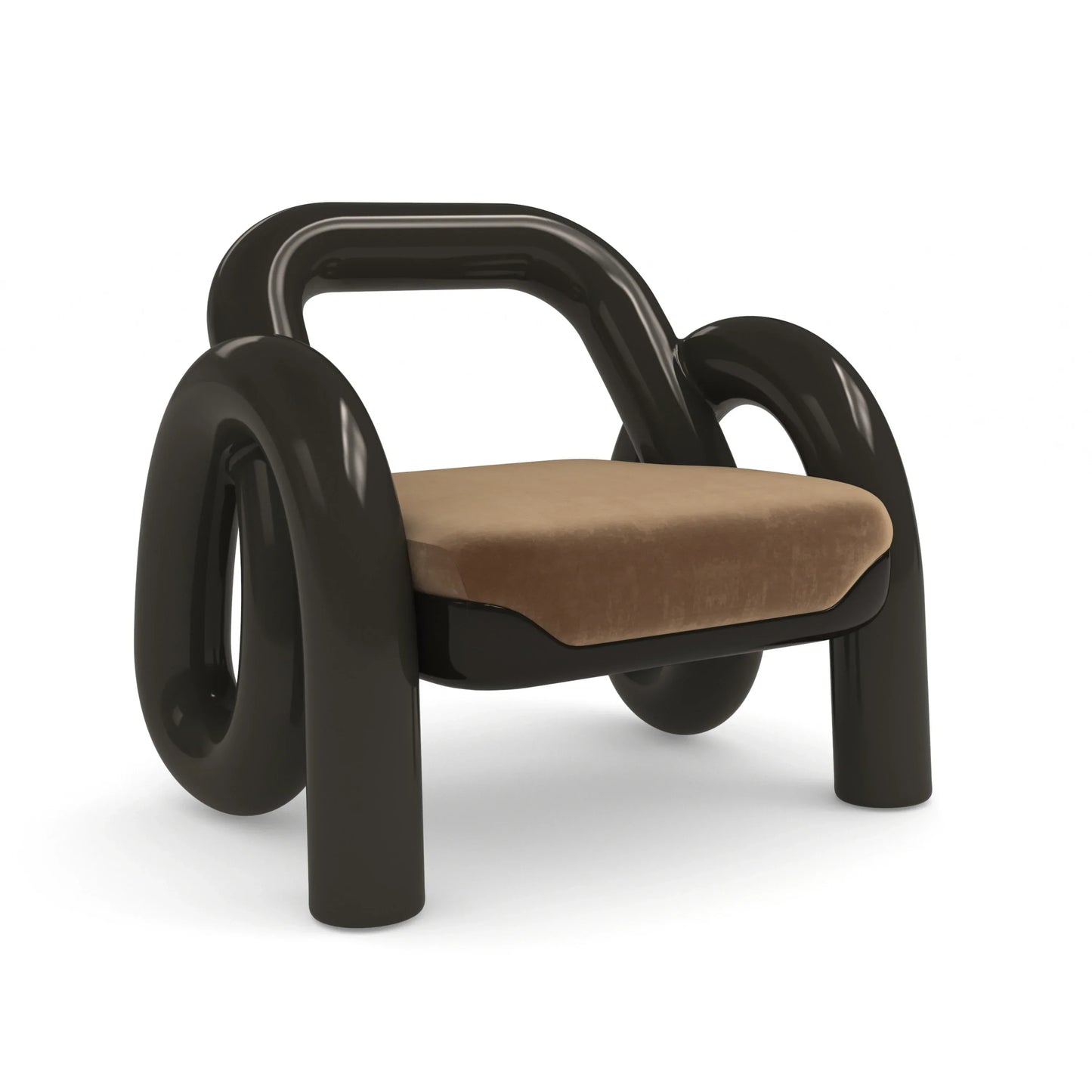 Gelee Accent Chair-Chocolate