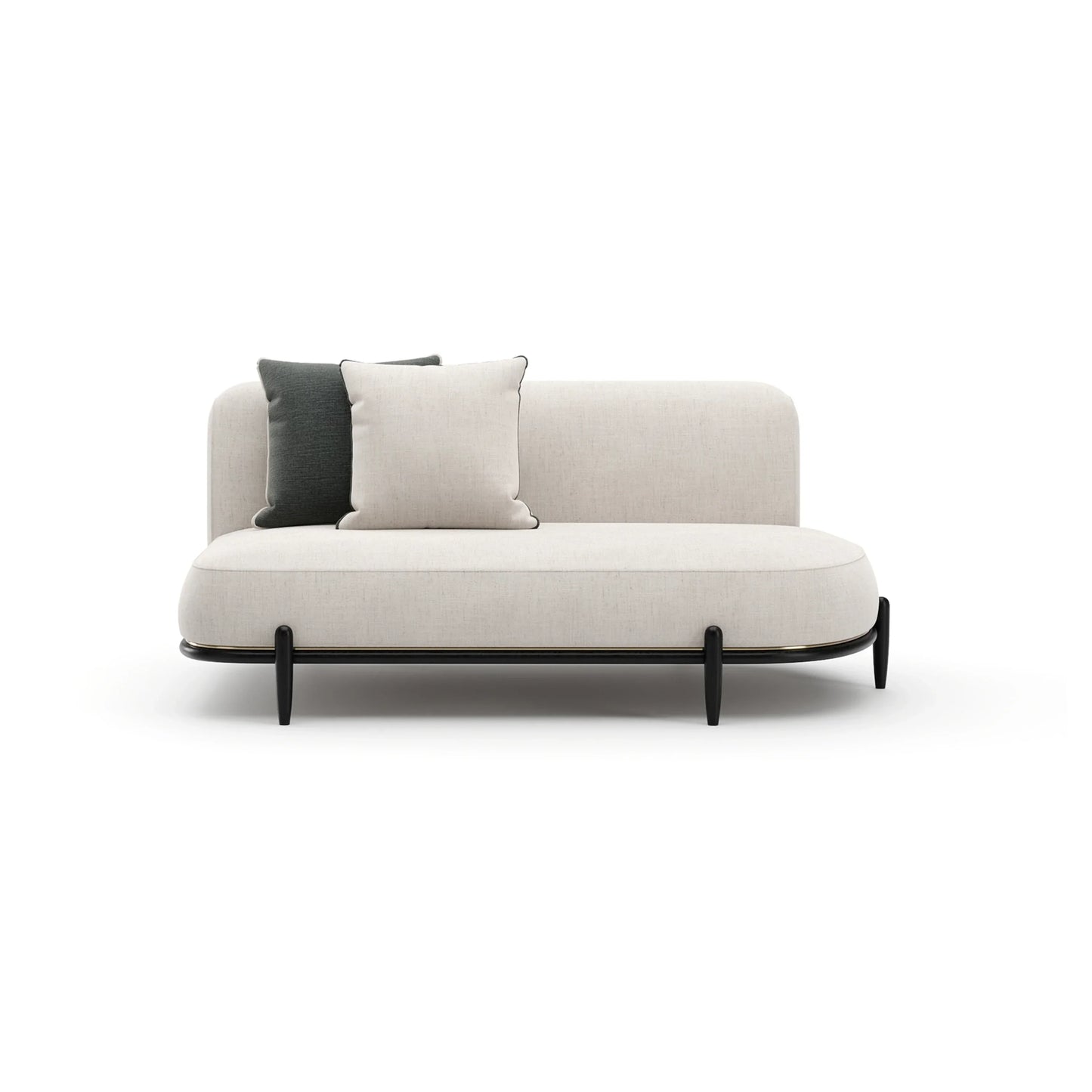 Madera Armless Raf Bumper - Oatmeal