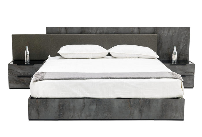 Ferrara - Modern Volcano Oxide Grey 4-Piece Bedroom Set