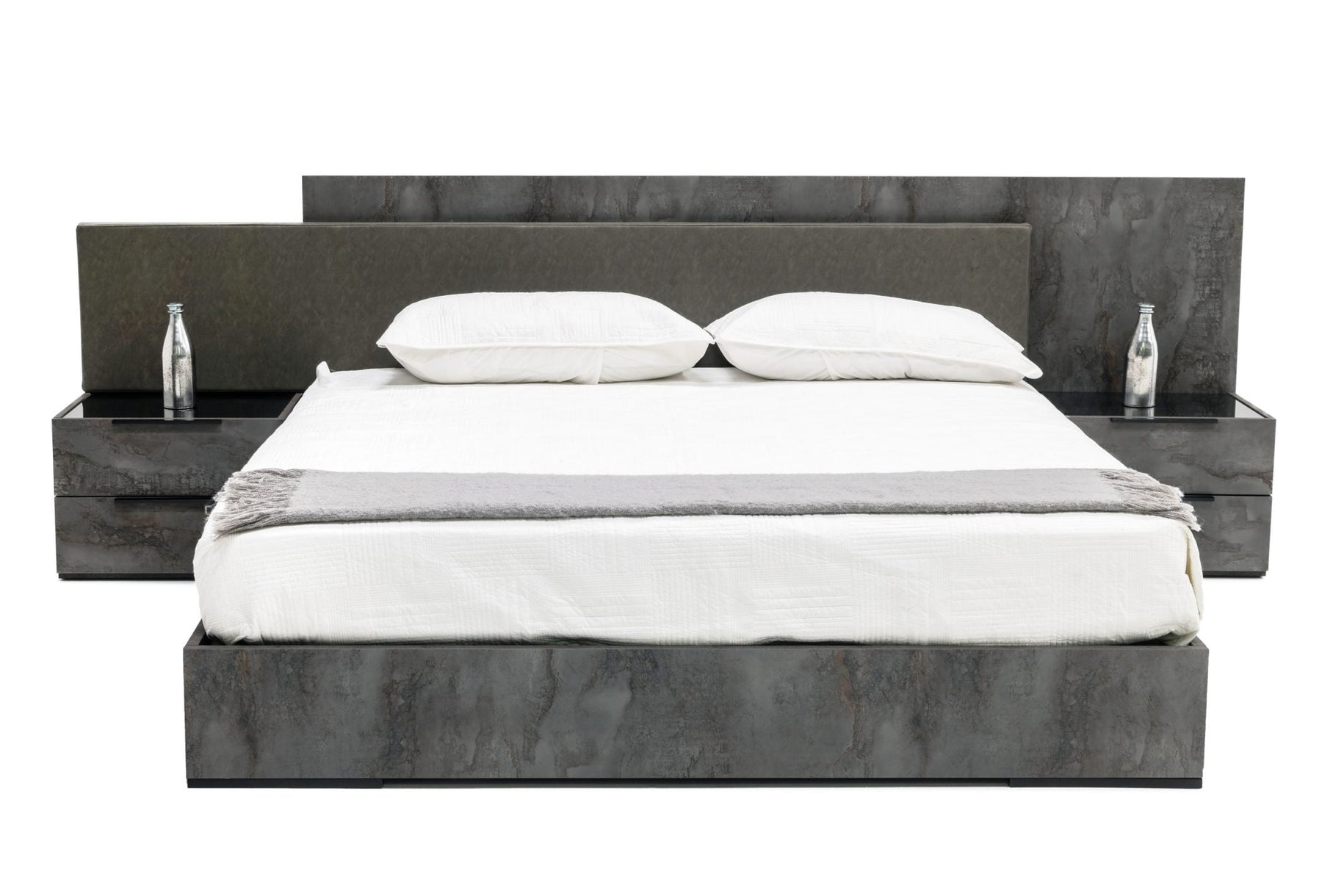 Ferrara - Modern Volcano Oxide Grey Bedroom Set