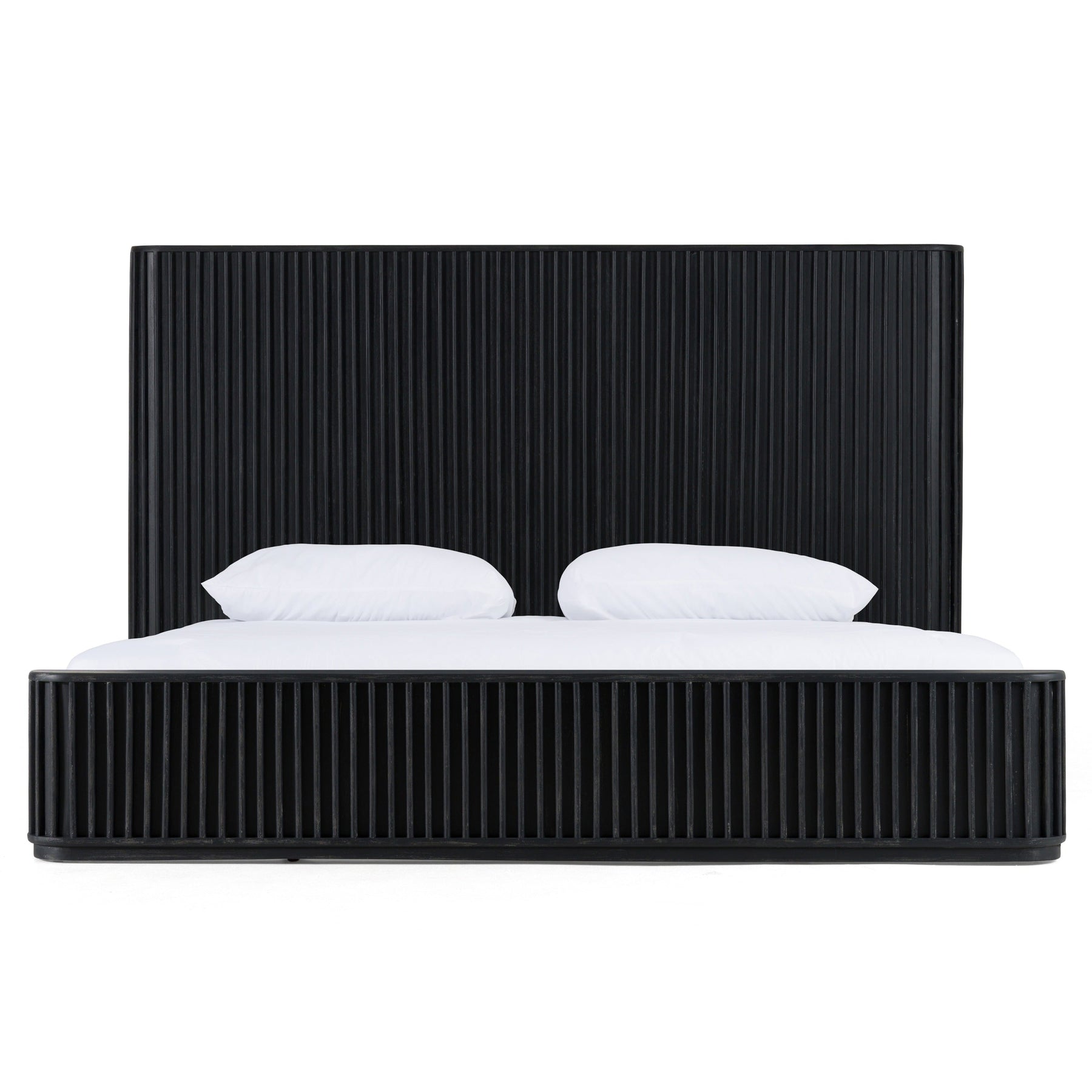 Fields - Modern Black Acacia Bed