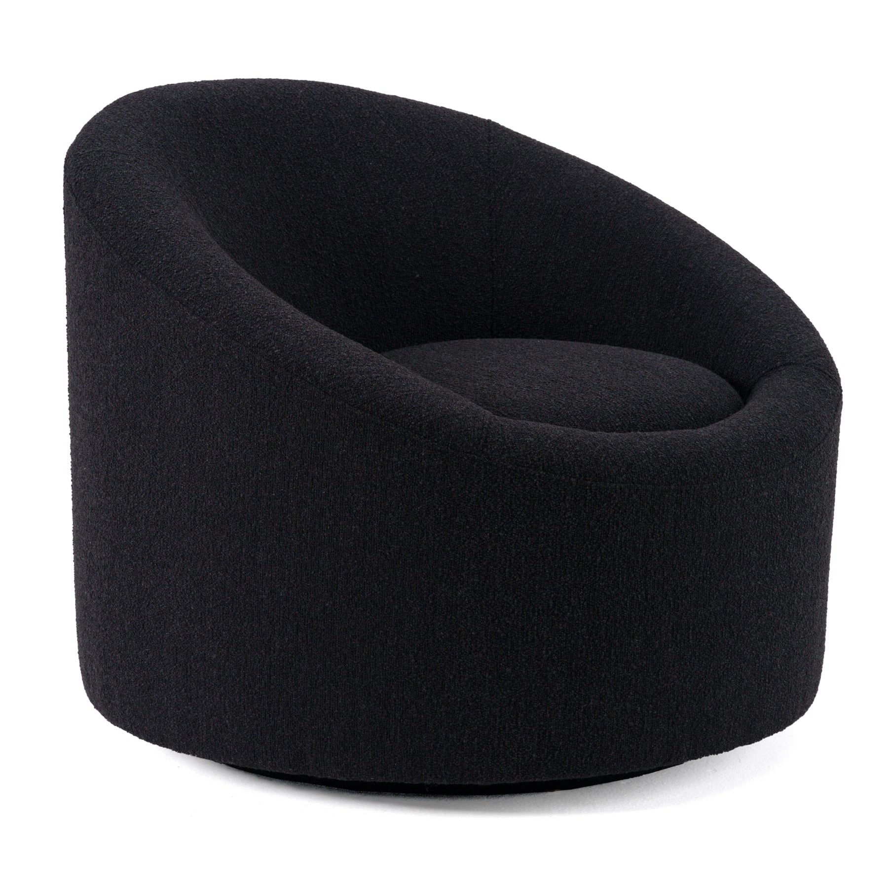 Frontier - Glam Black Fabric Accent Chair