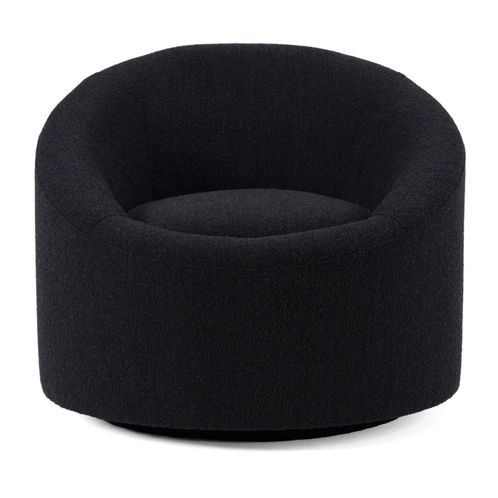 Frontier - Glam Black Fabric Accent Chair