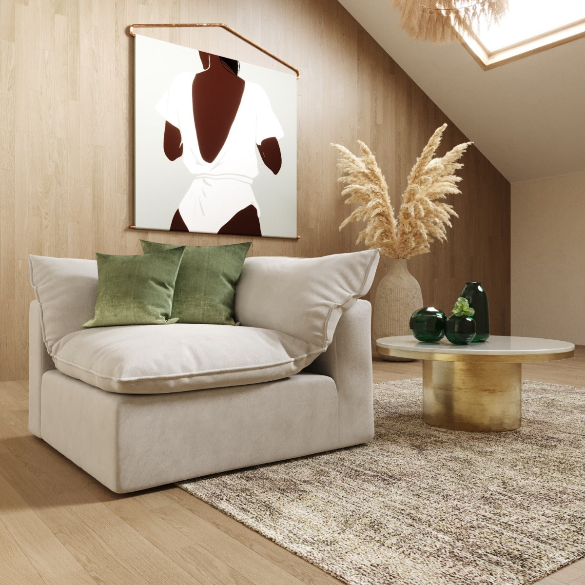 Garman - Modern Light Grey Corner