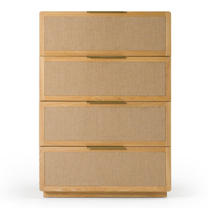 Gavin - Modern Natural Ash + Rattan Chest