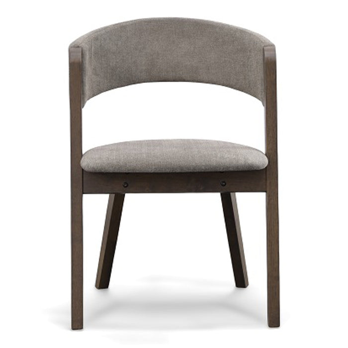 Grover - Modern Grey & Dark Wenge Dining Chair (Set of 2)
