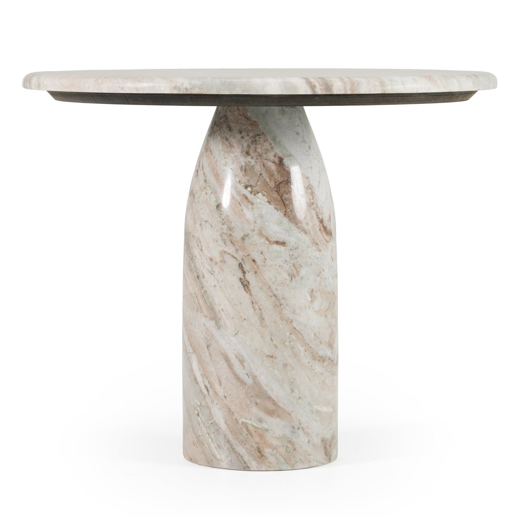 Isaac - Modern Natural Marble Round Coffee Table