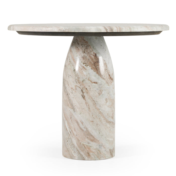 Isaac - Modern Natural Marble Round Coffee Table