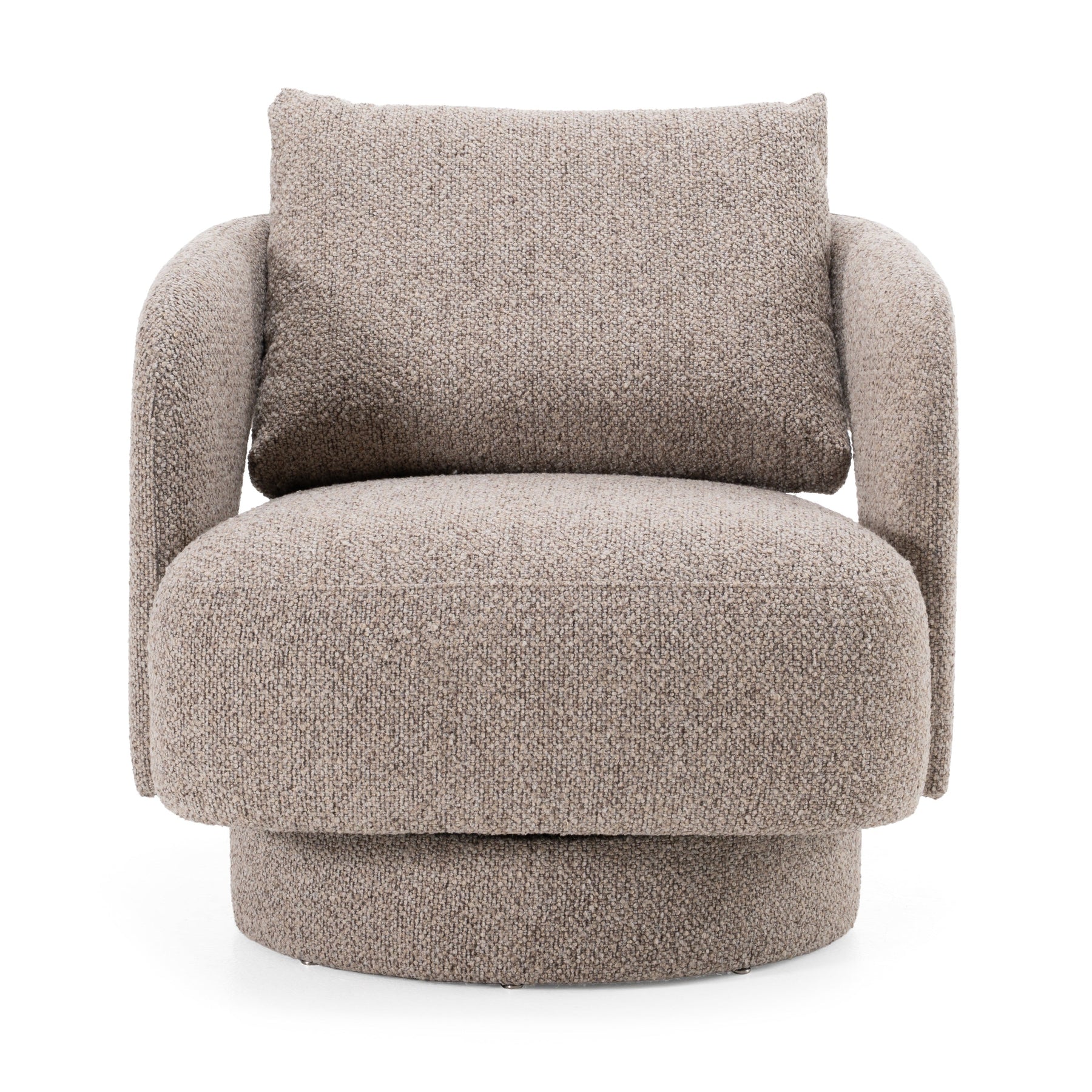 Johnny - Modern Brown Fabric Accent Chair