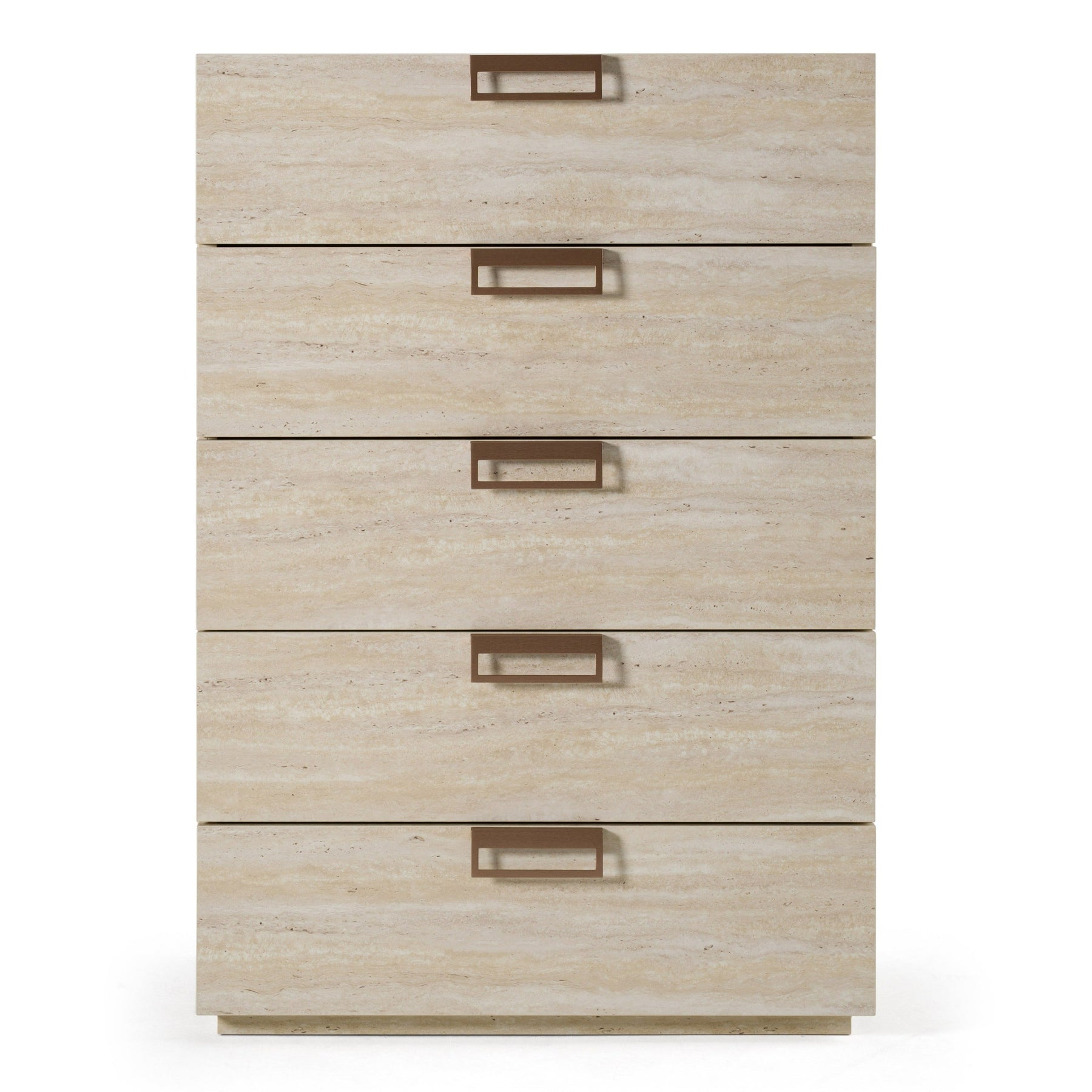 Lago - Modern Faux Travertine Chest