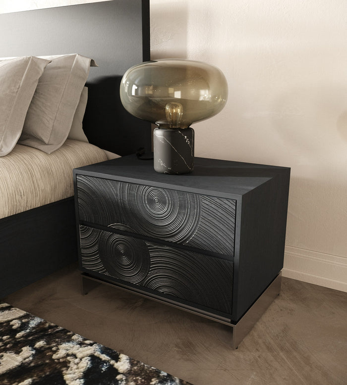 Cirque - Modern Black Ash Nightstand