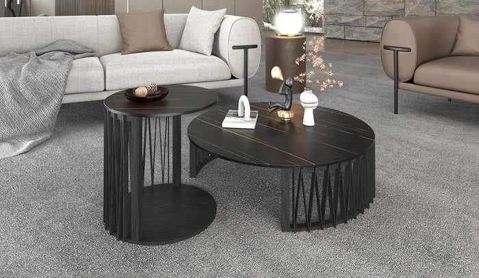 Larimer - Modern Round Coffee Table Set