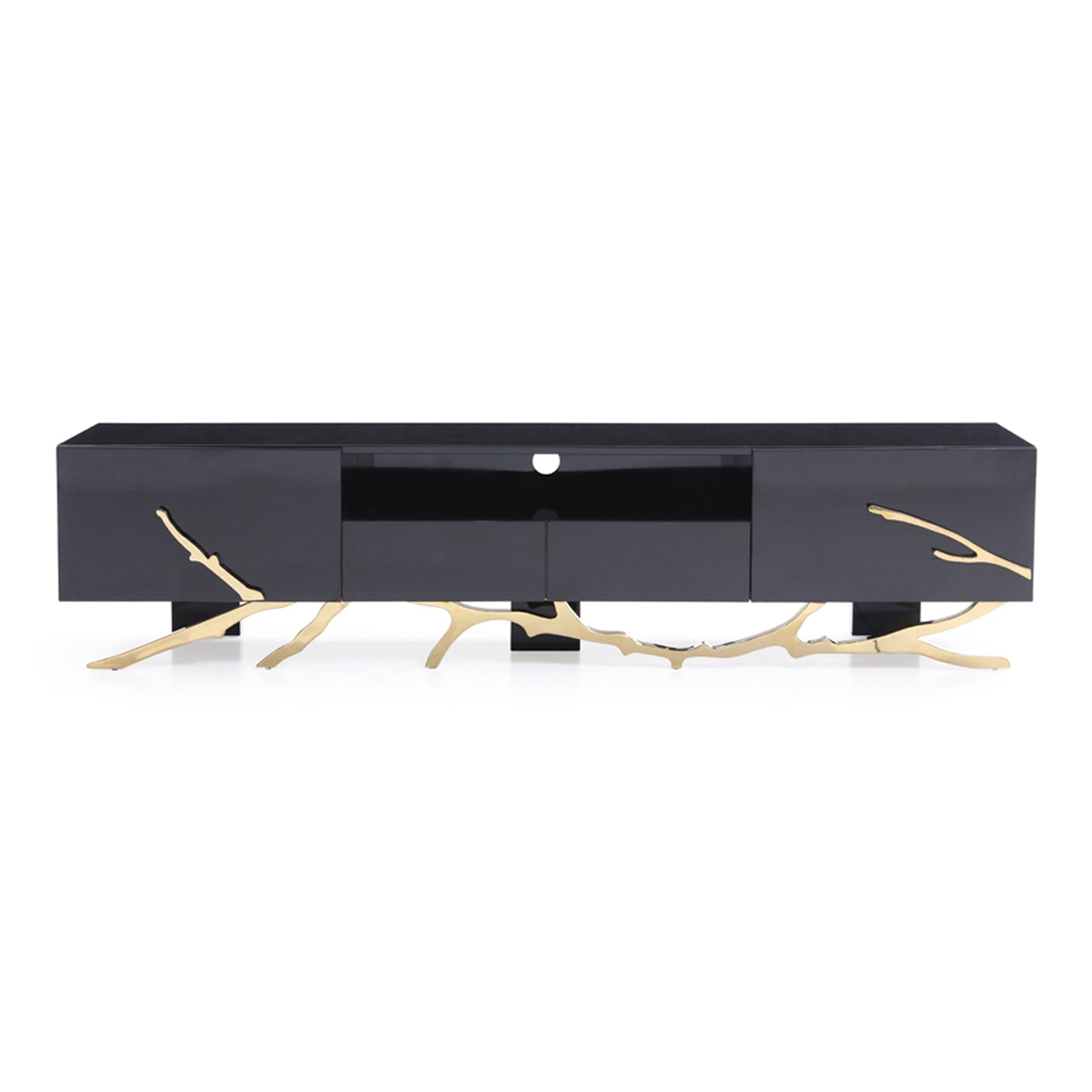 Legend Modern Black & Gold 79" TV Stand