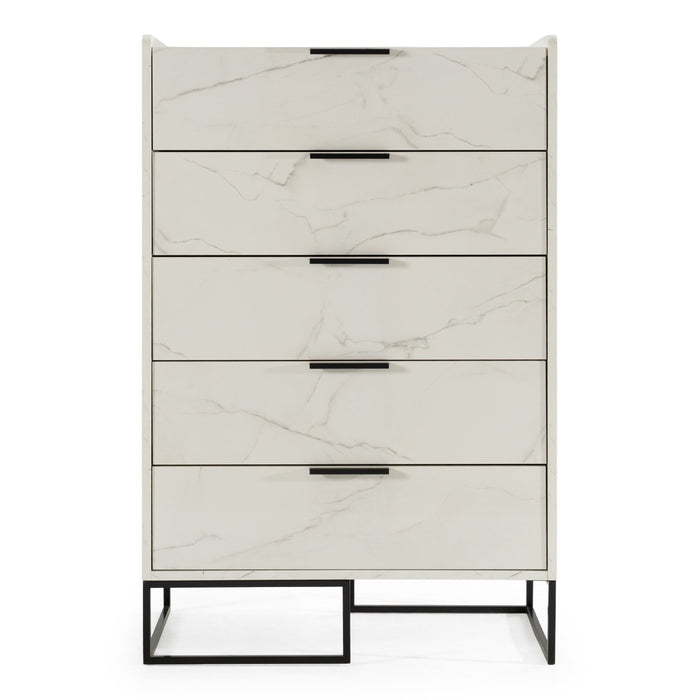Marbella - Italian Modern White Marble Chest