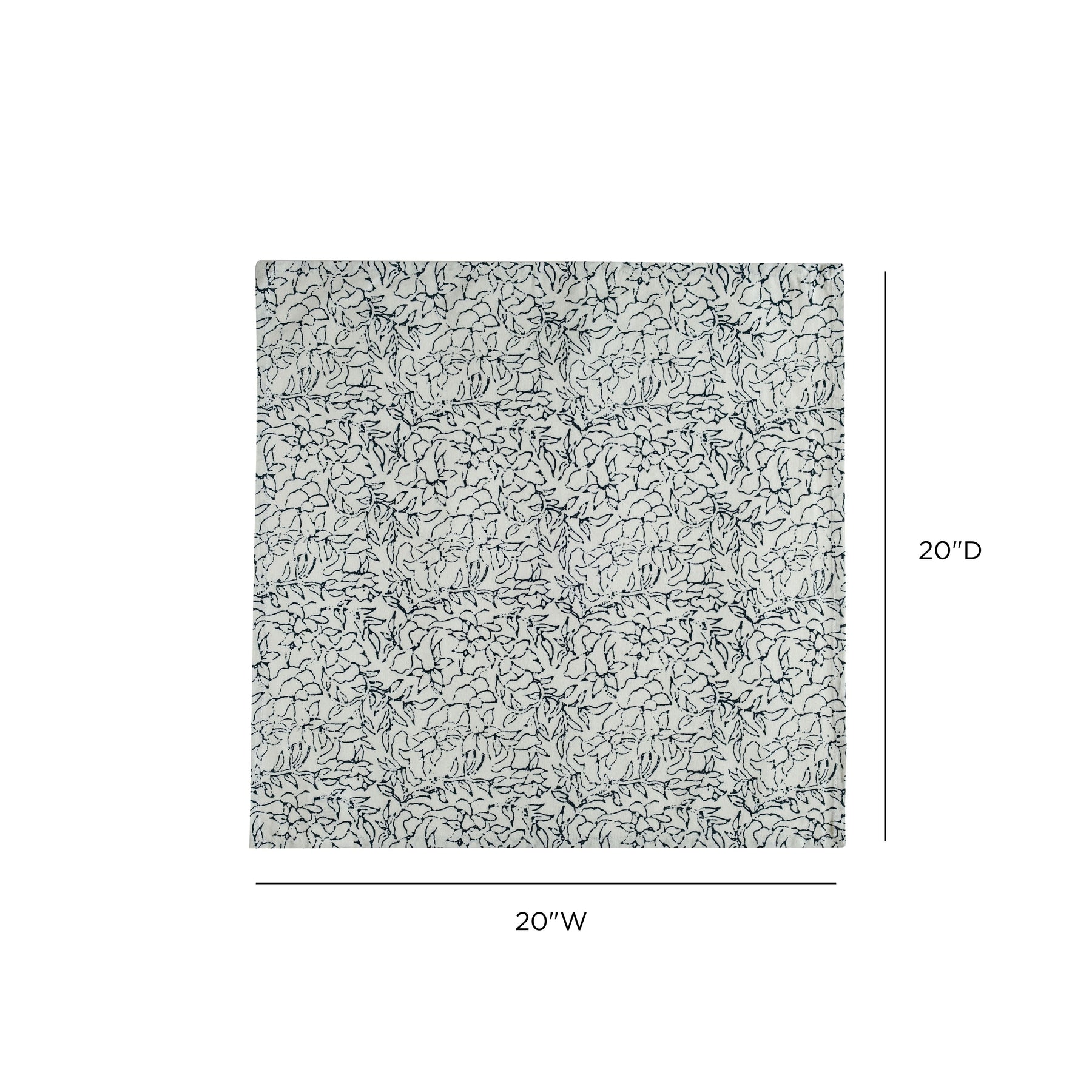 Crissy Cotton Canvas Printed Napkins - Set of 4