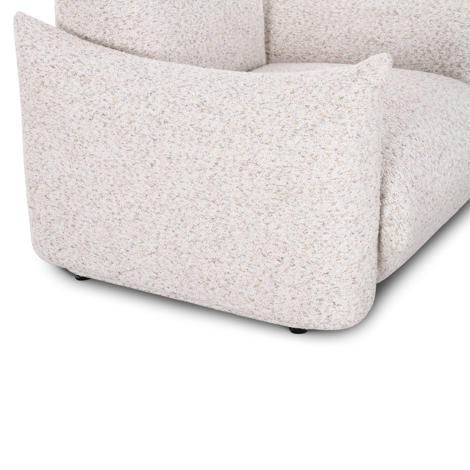 Saint Tropez Nubby Fabric Armchair in Sand