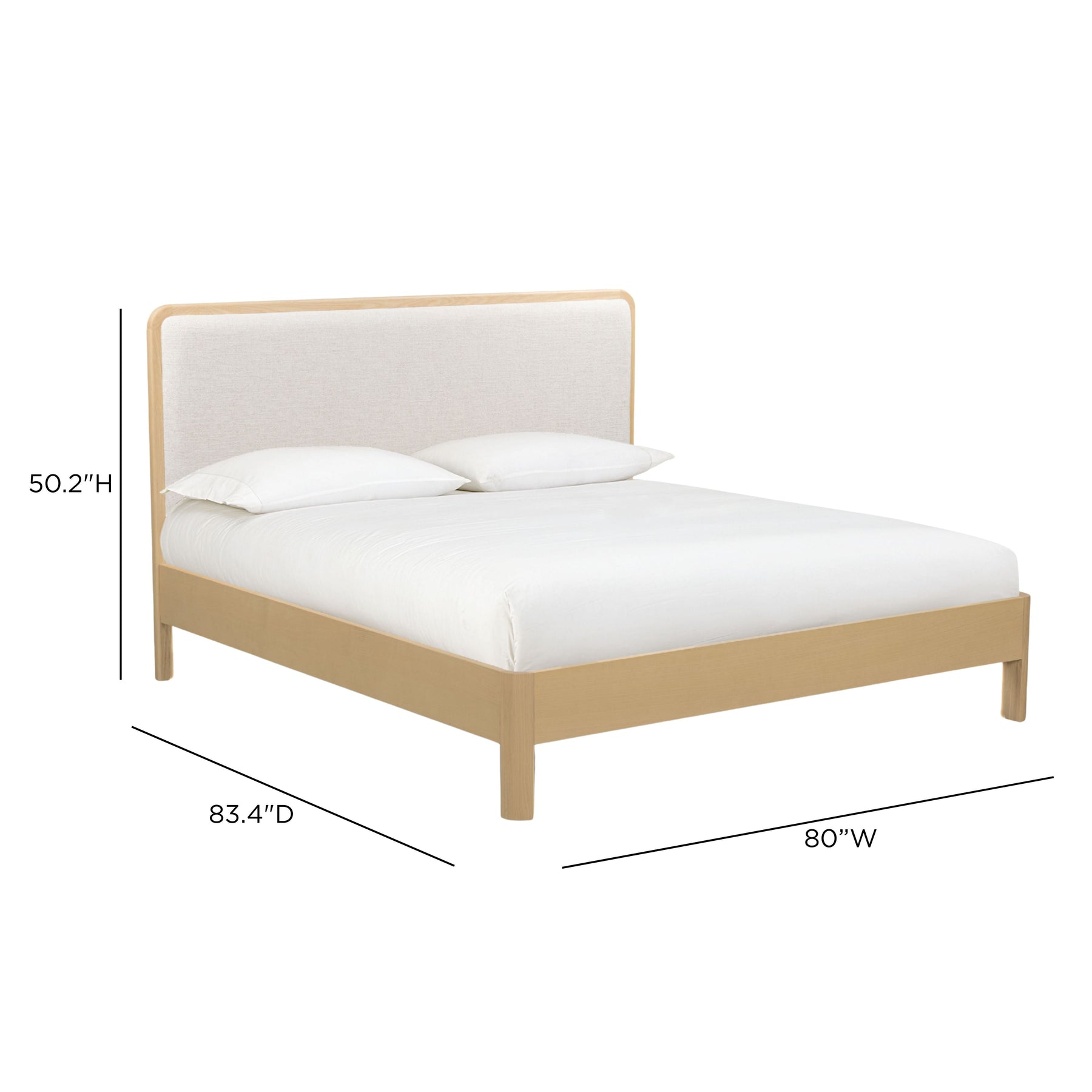 Rafaelle Natural Solid Ash King Bed