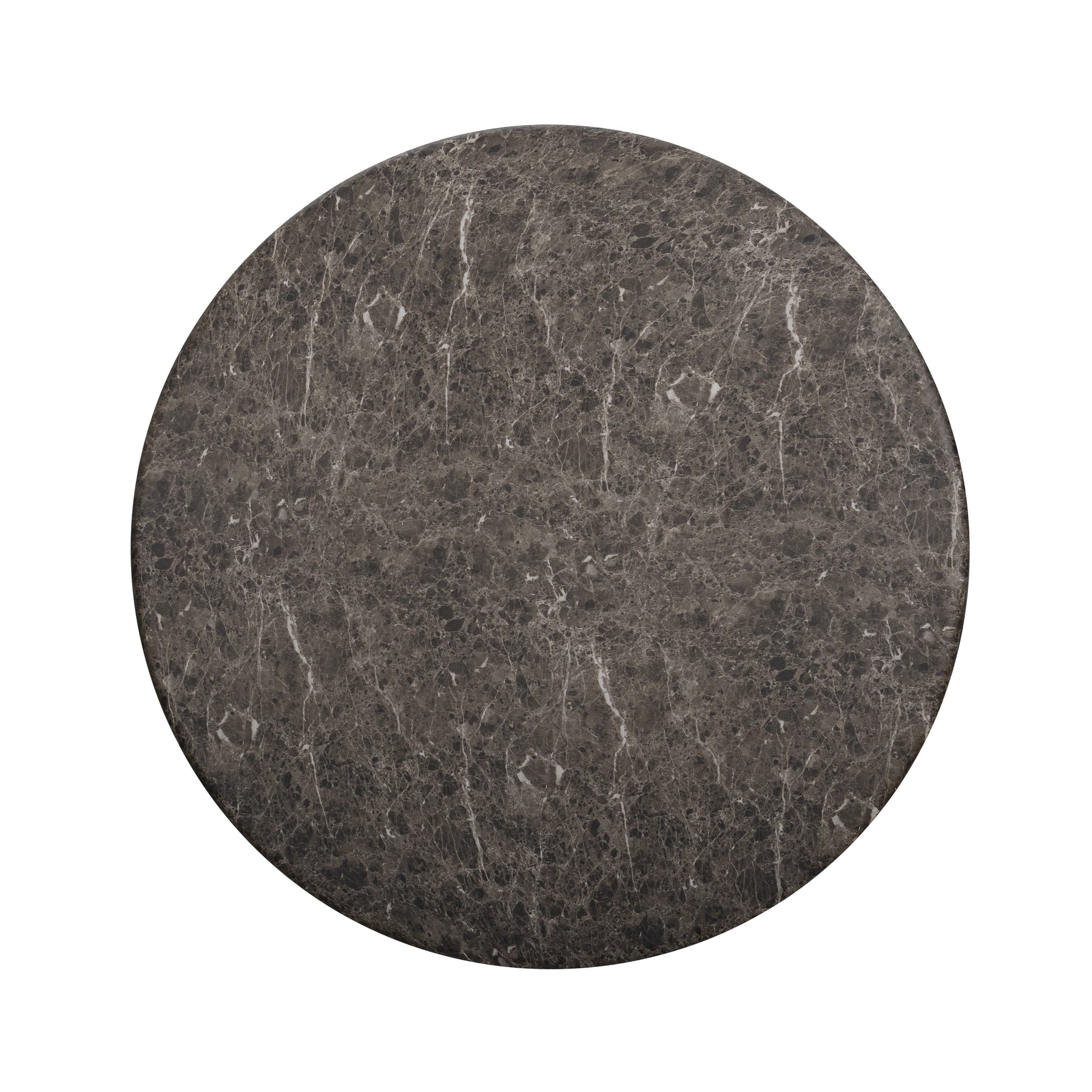 Cynthia 54" Dark Emperador Faux Marble Indoor/Outdoor Dining Table