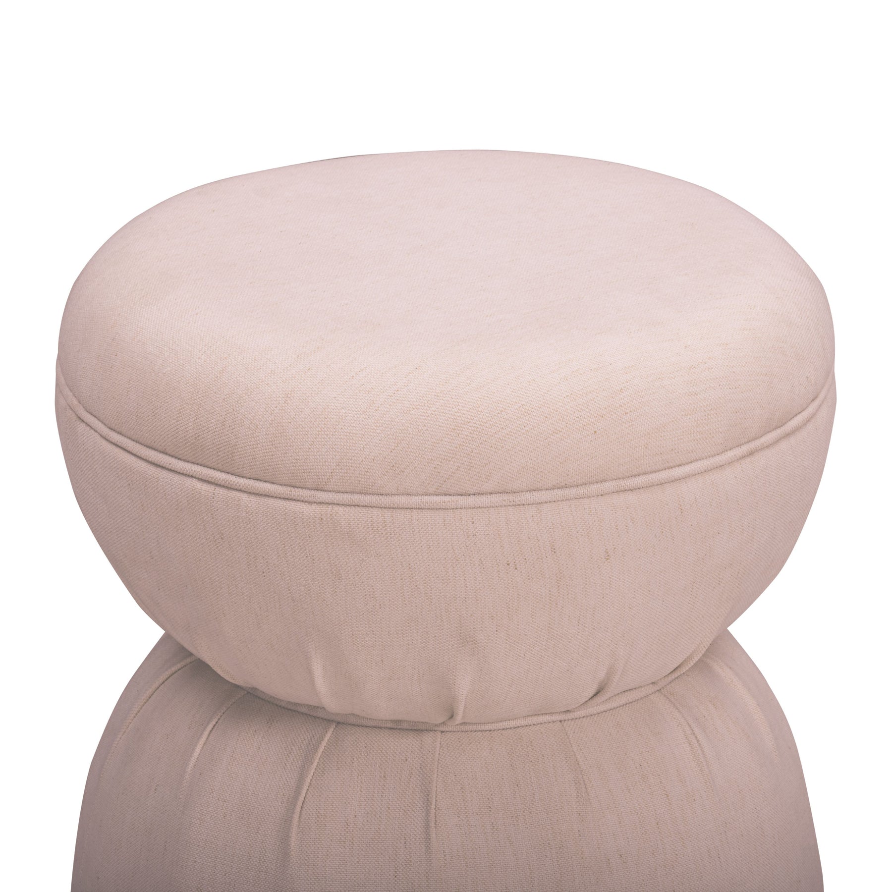 Tomlin Ruched Performance Fabric Game Ottoman