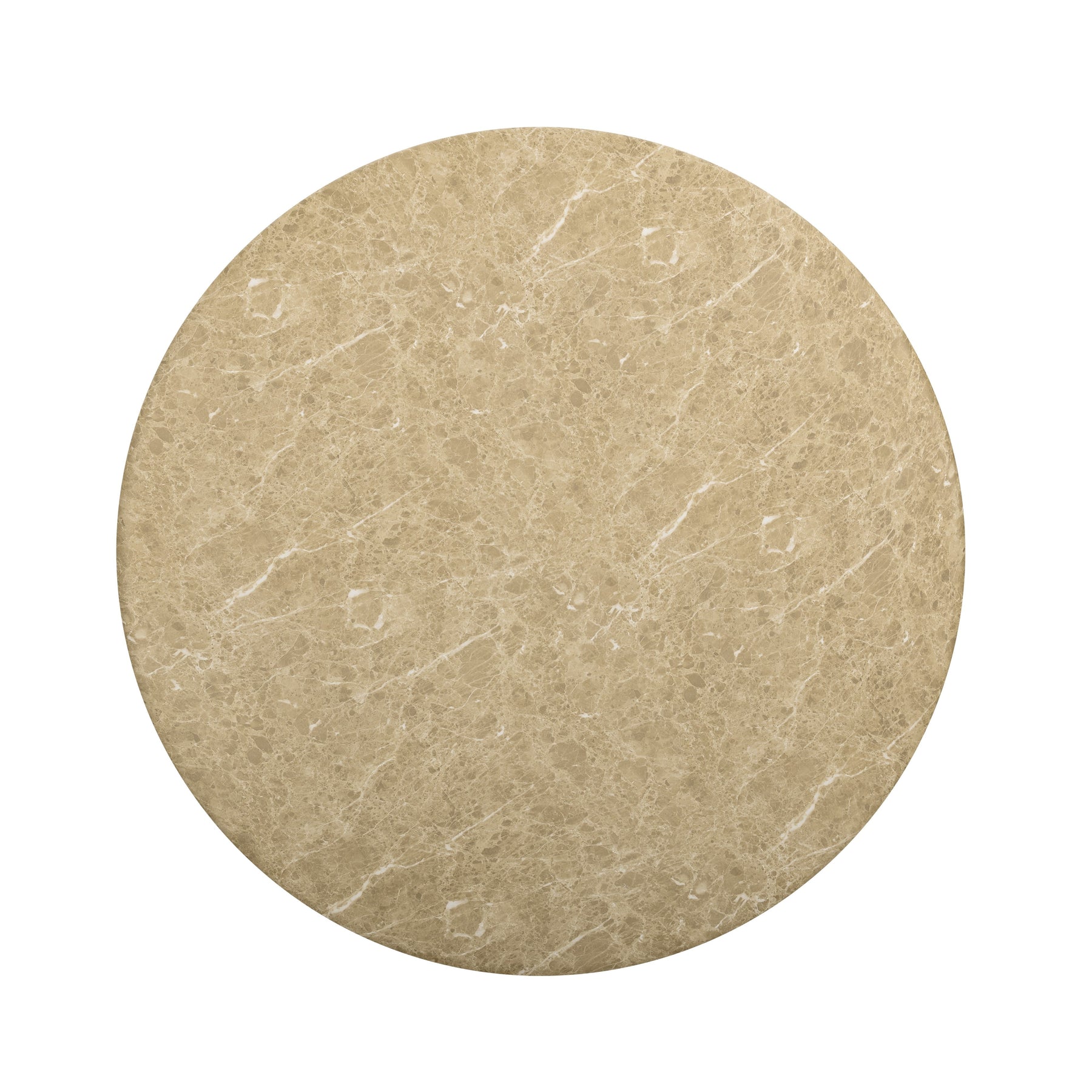 Cynthia 54" Light Emperador Faux Marble Indoor/Outdoor Dining Table