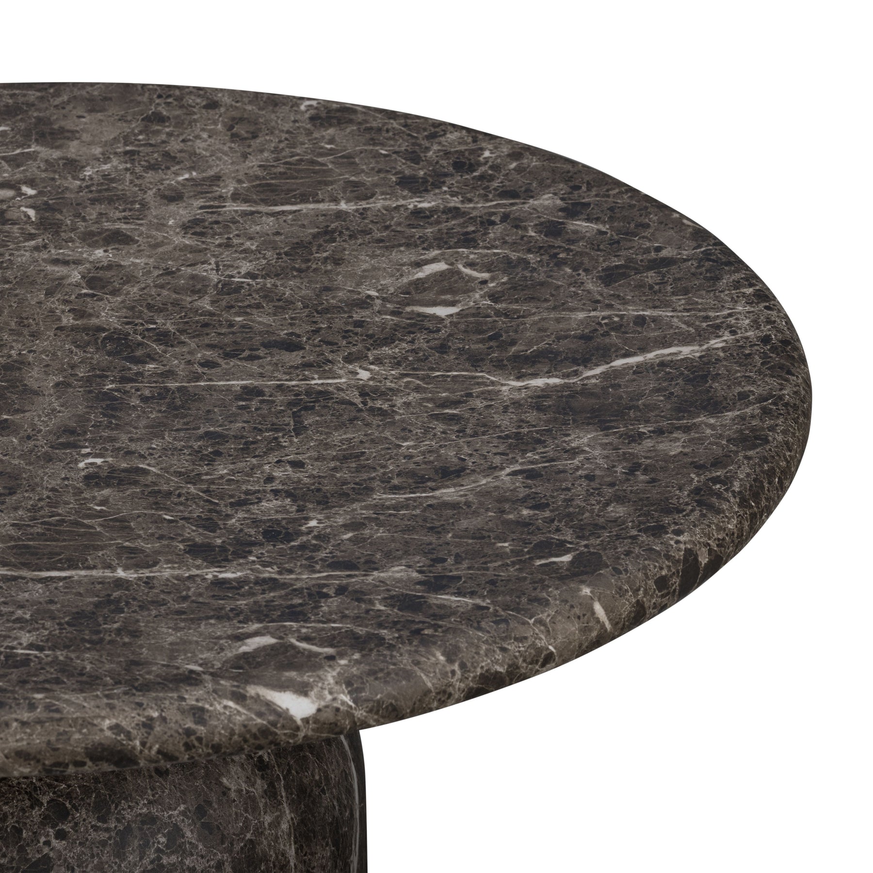 Cynthia 36" Dark Emperador Faux Marble Indoor/Outdoor Coffee Table