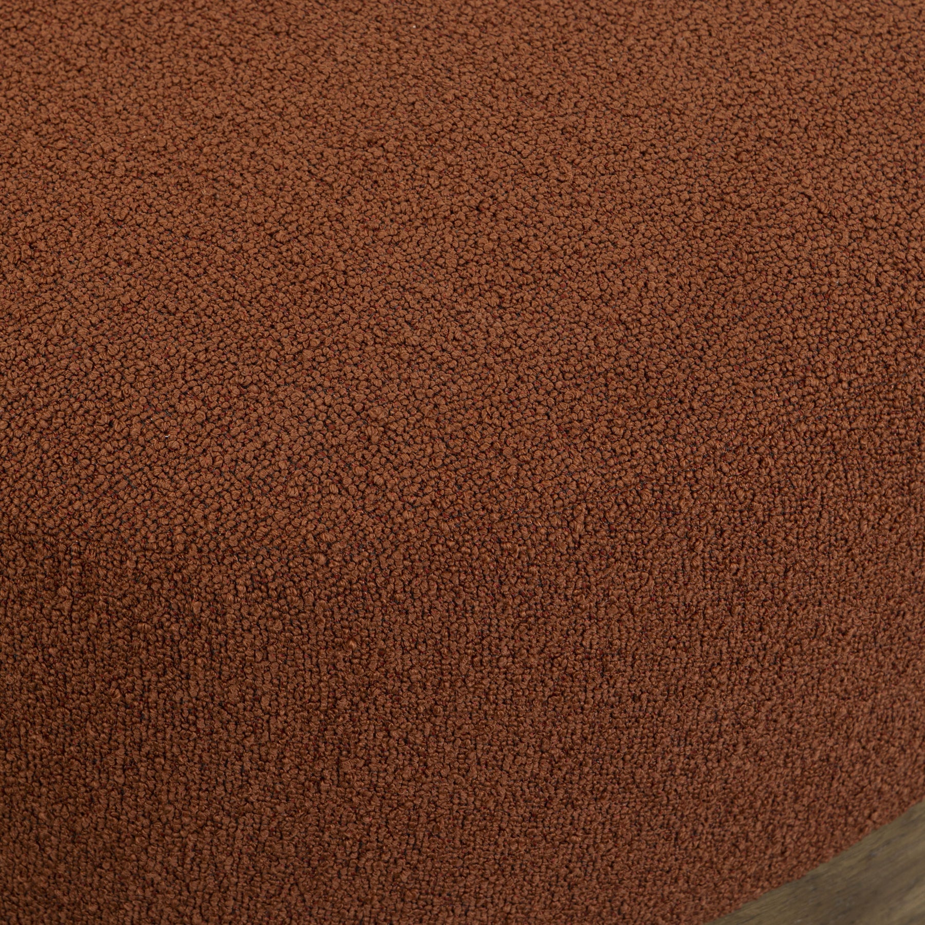 Domina Autumn Red Boucle Ottoman