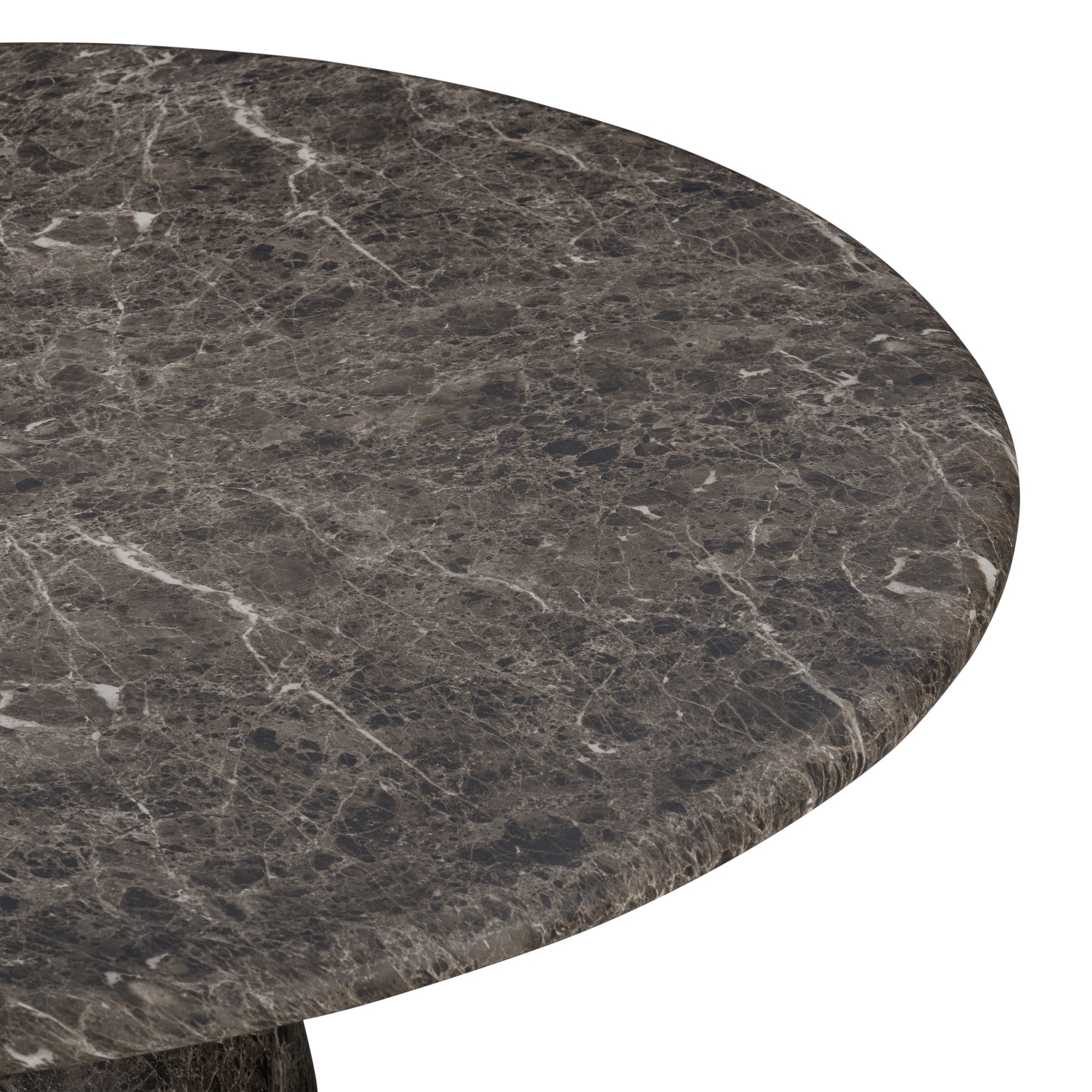 Cynthia 54" Dark Emperador Faux Marble Indoor/Outdoor Dining Table