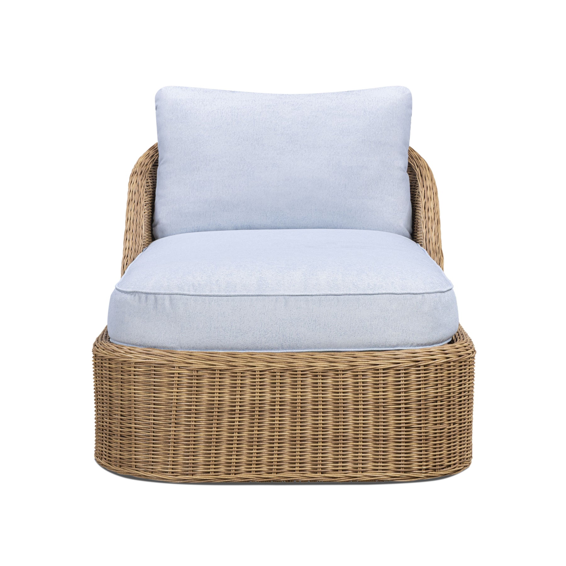 Axel Blue Boucle Outdoor Lounge Chair