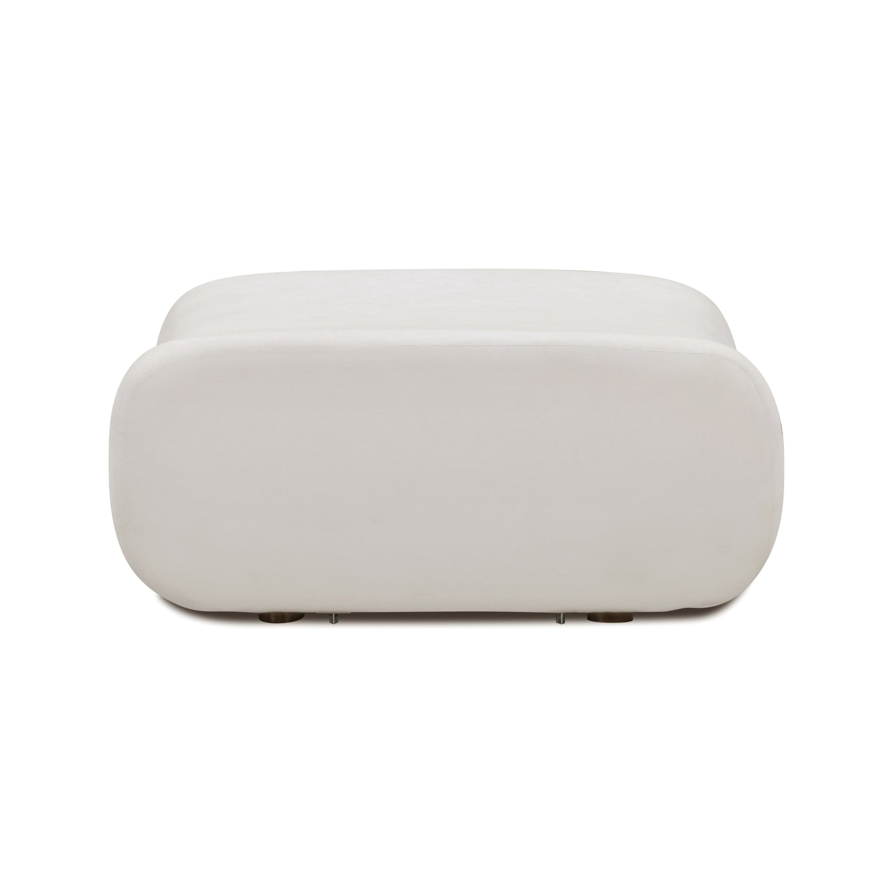 Zenith Contract-Grade Upcycled Fabric Ottoman