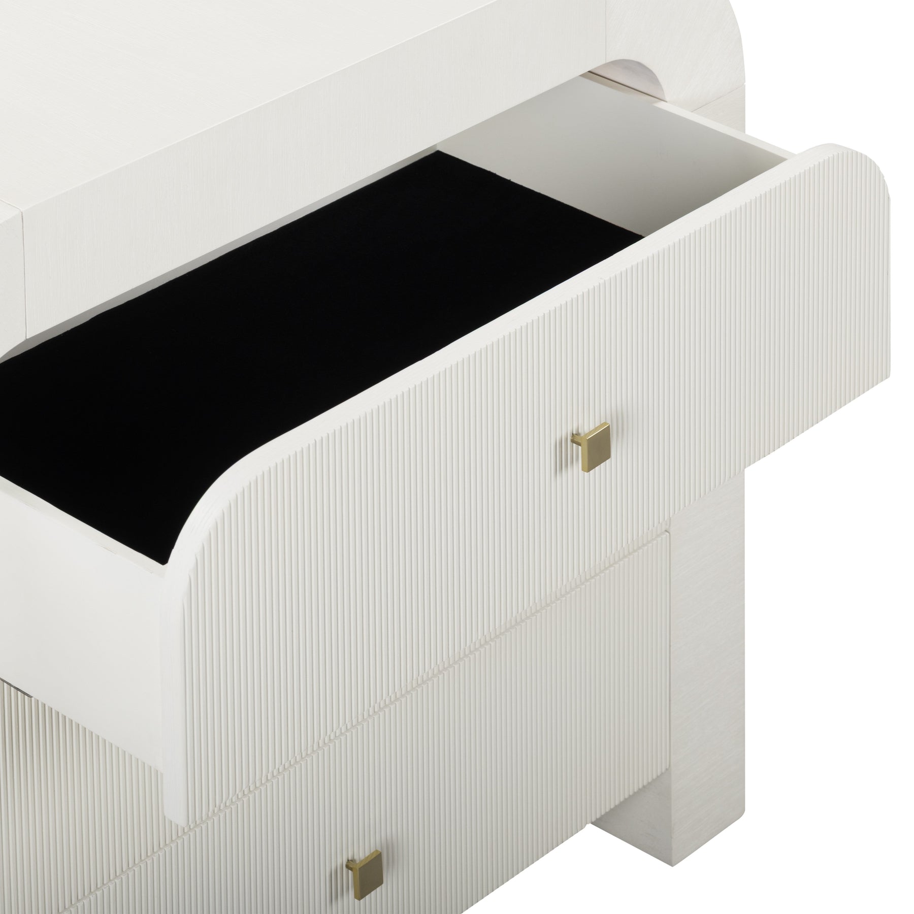 Hump 38" Arched 3-Drawer Bedside Chest