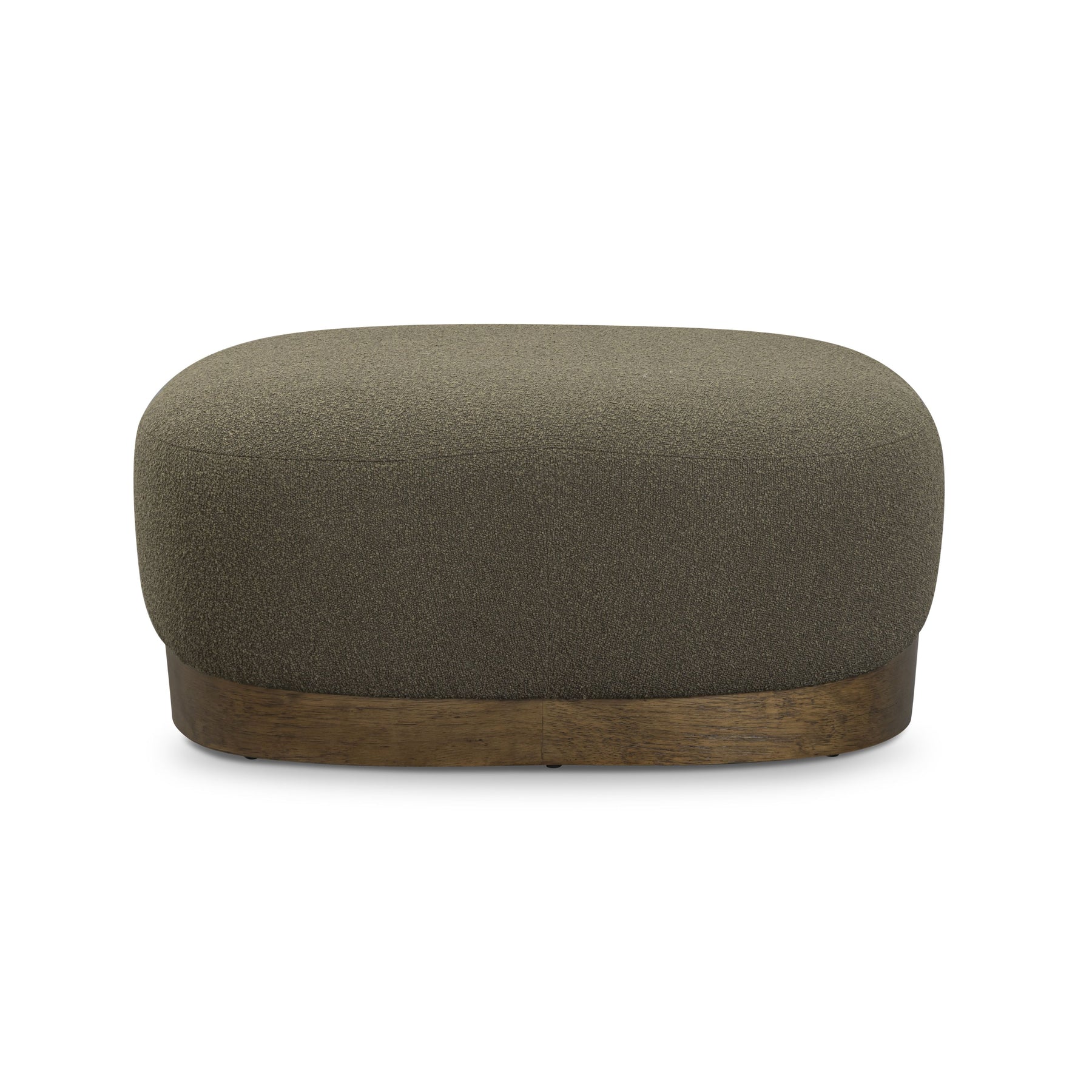 Domina Kale Green Boucle Ottoman