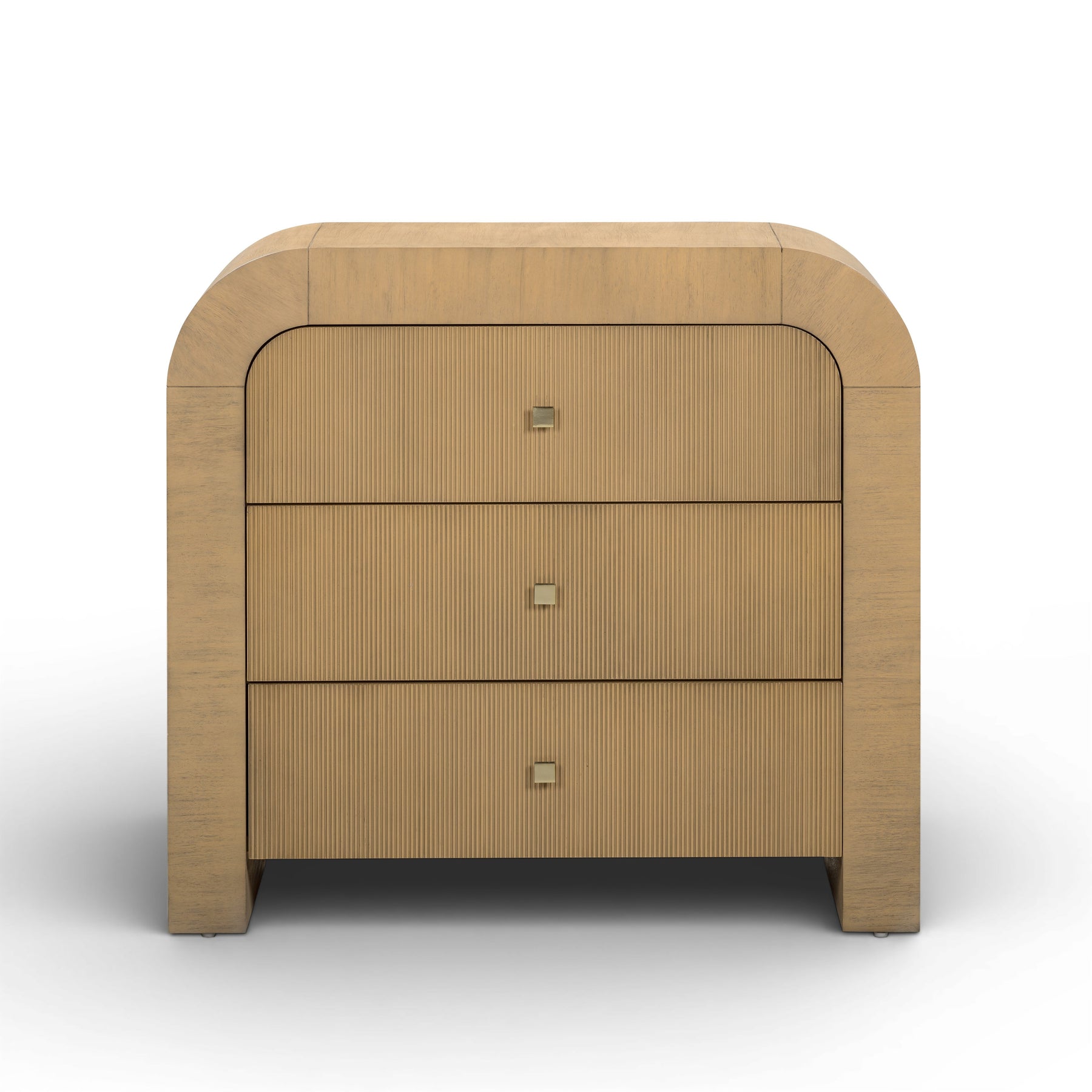 Hump 38" Arched 3-Drawer Bedside Chest