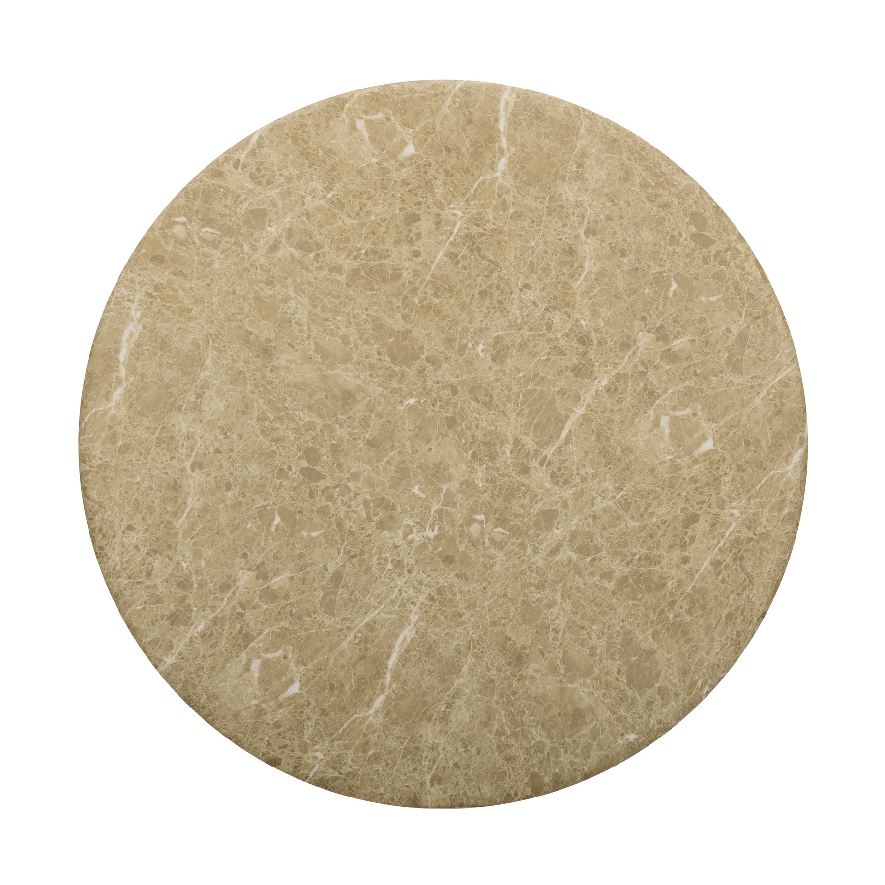Cynthia 36" Light Emperador Faux Marble Indoor/Outdoor Coffee Table