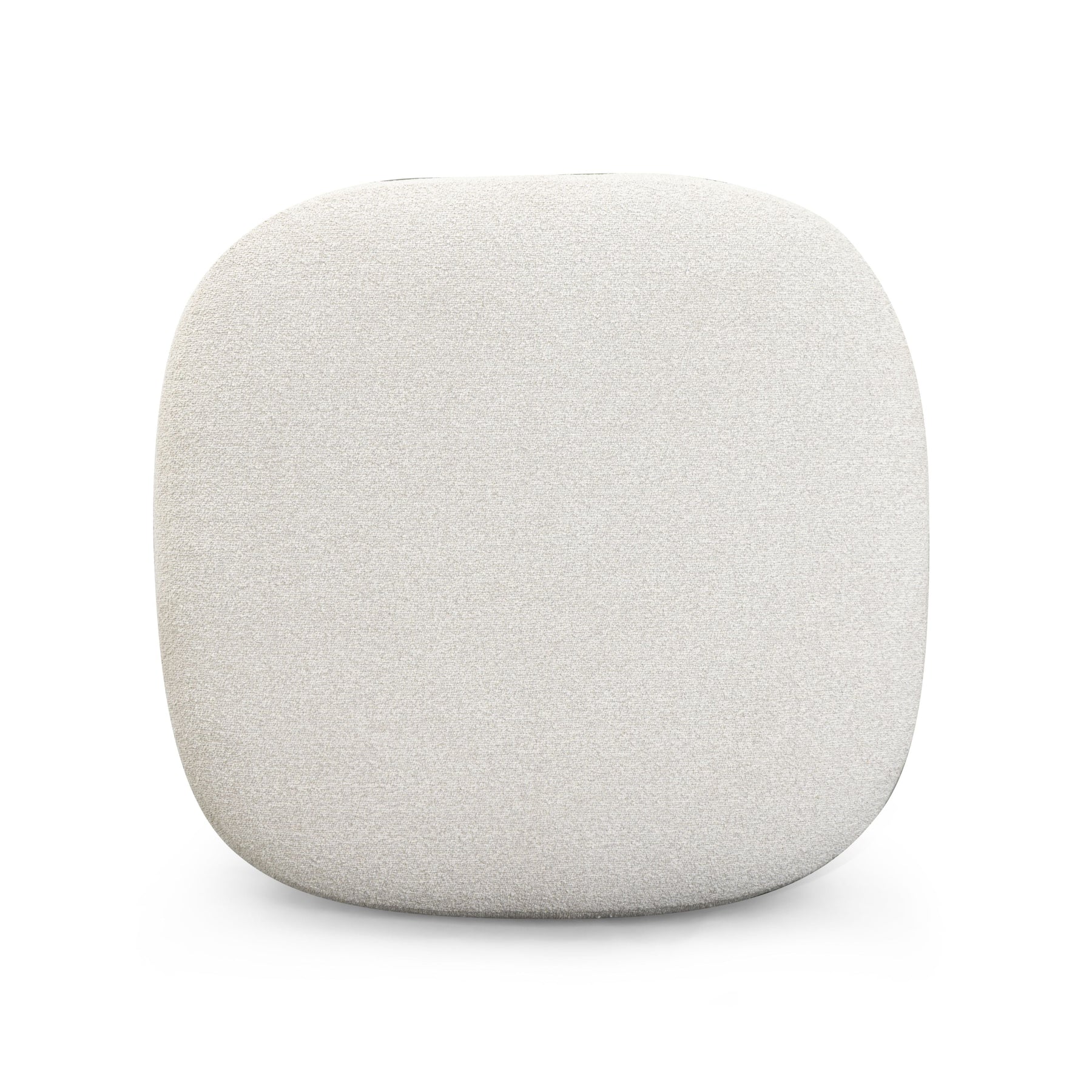 Domina Sugar Off-White Boucle Ottoman