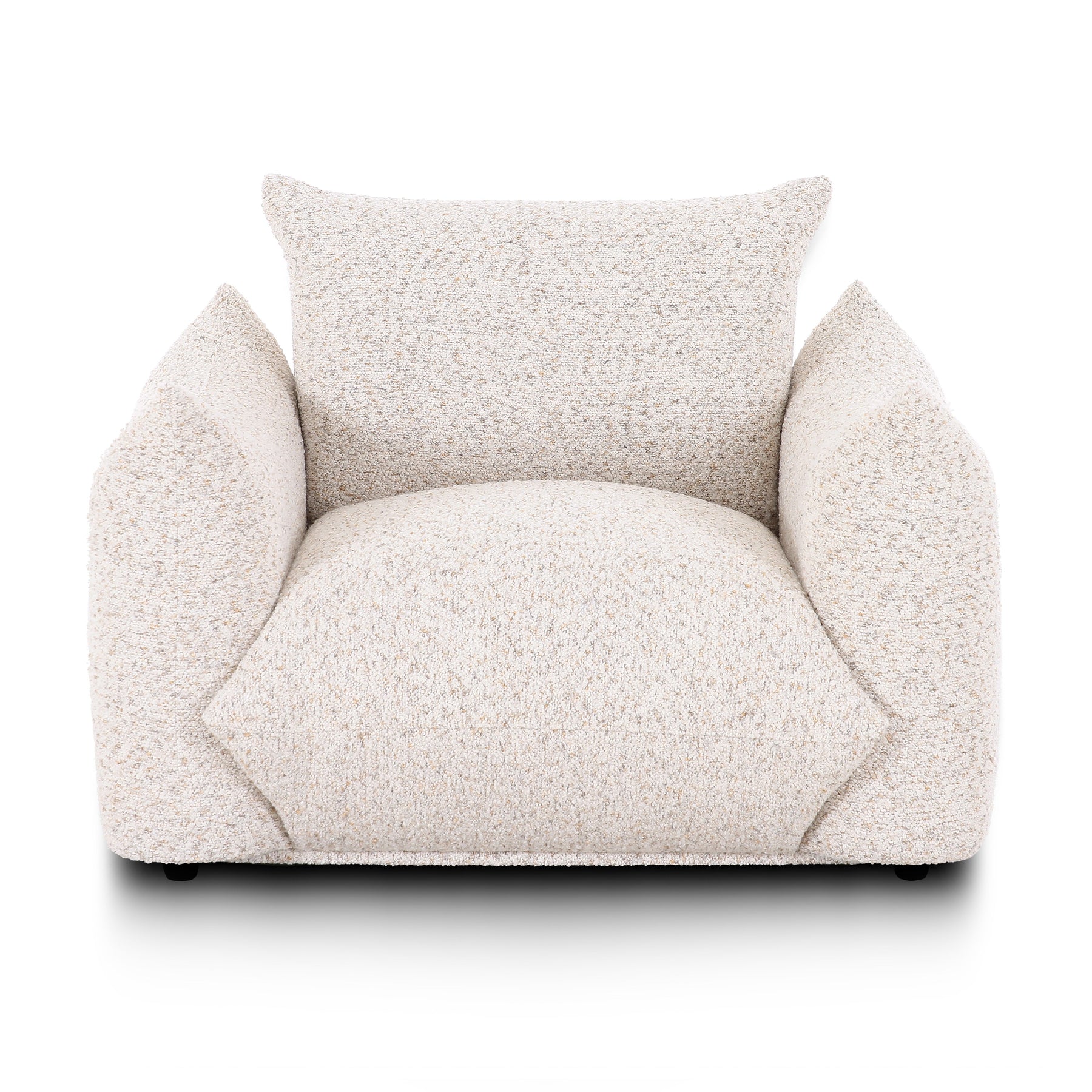 Saint Tropez Nubby Fabric Armchair in Sand