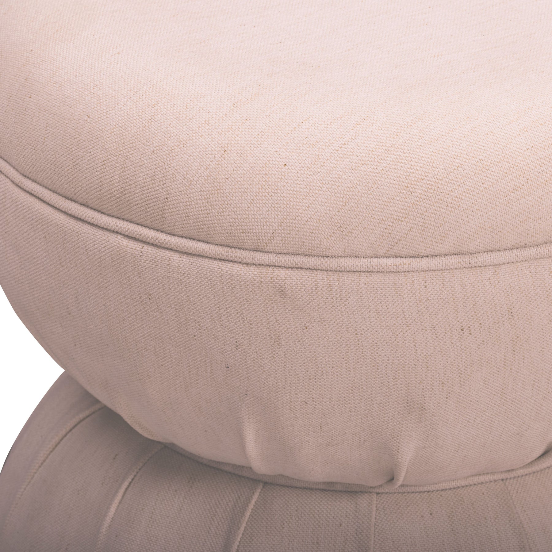 Tomlin Ruched Performance Fabric Game Ottoman