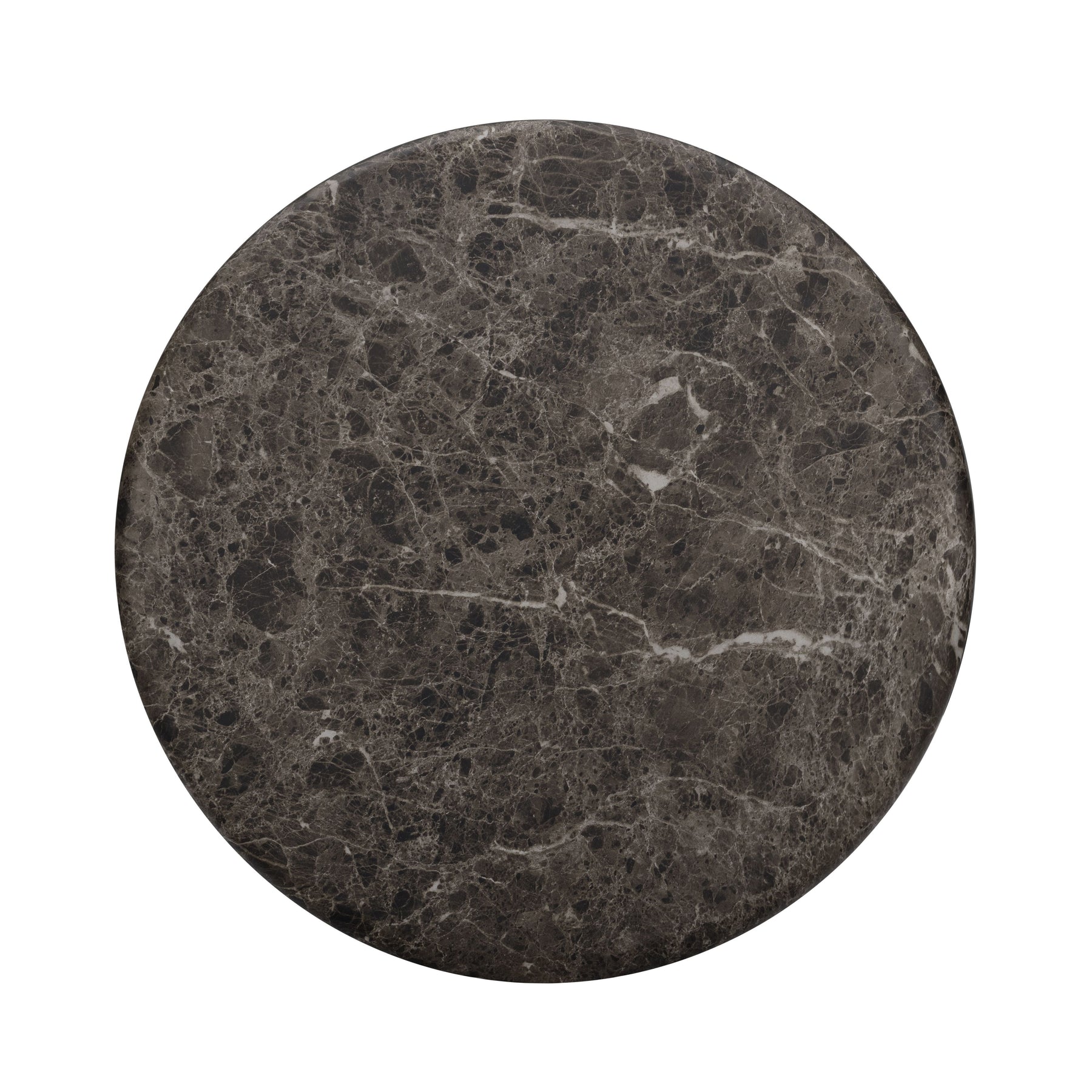 Cynthia Dark Emperador Faux Marble Indoor/Outdoor Side Table