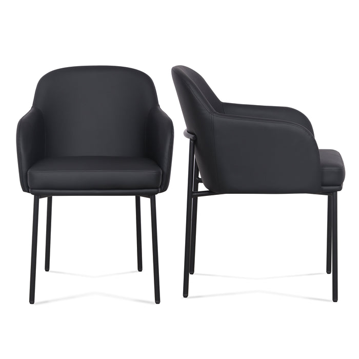 Sydney Performance Vegan Leather Armchair - Set of 2