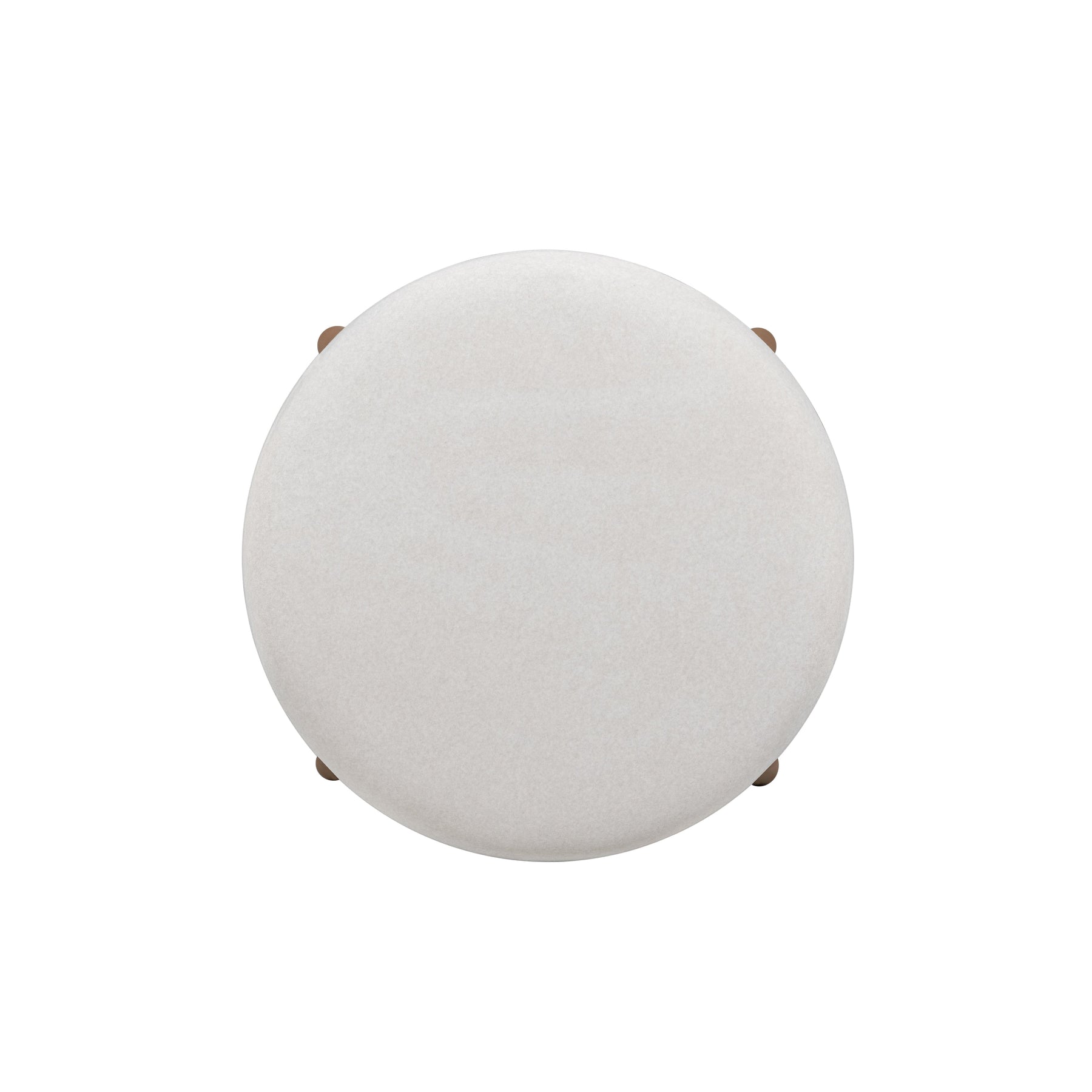 Oodle Cream Performance Vegan Mohair Light Walnut Counter Stool