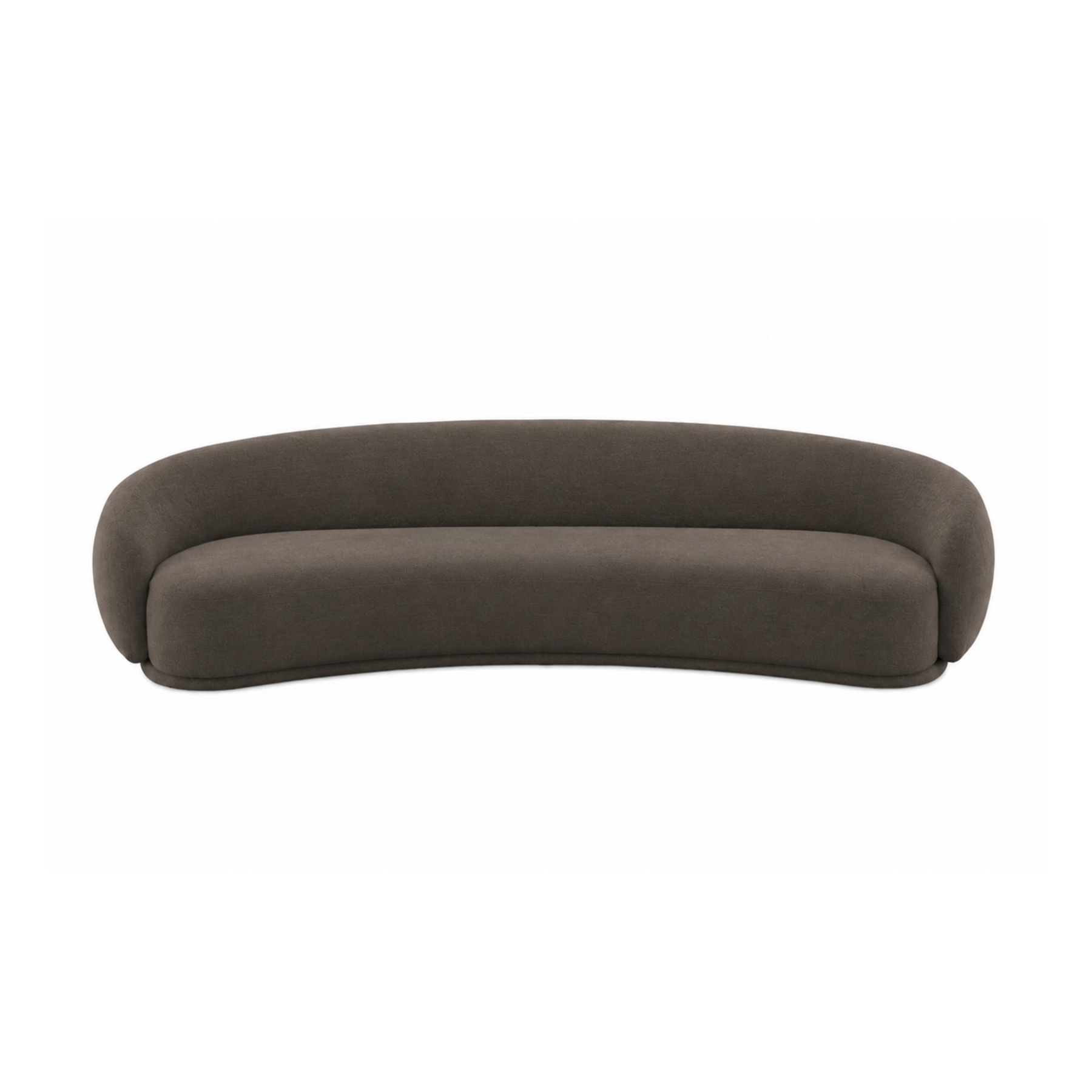 Kendall 120" Java Brown Textured Chenille Sofa